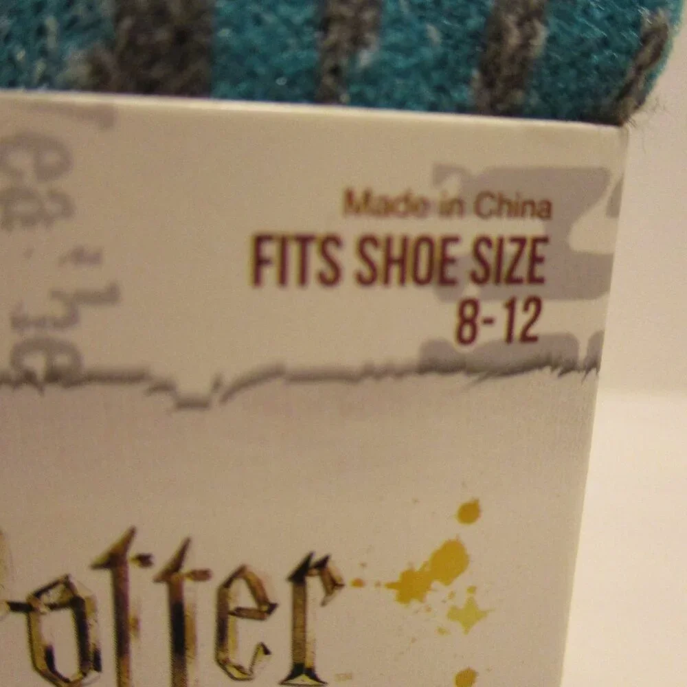 Harry Potter Socks Bioworld NEW Woman Size 8-12 Blue Yellow Pink Crew Set Of 6